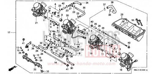 CARBURATEUR (ENS.) CBR600FW de 1998